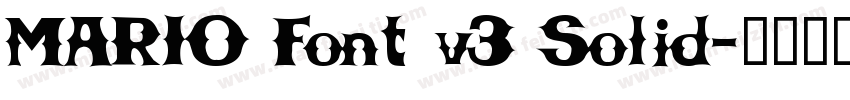 MARIO Font v3 Solid字体转换